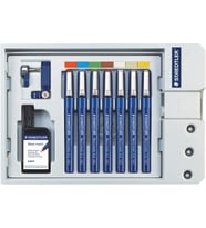 Staedtler 700 S7 Mars Matic 7'Li Teknik Çizim Kalem Seti 0.2, 0.3, 0.4, 0.5, 0.6, 0.8, 1.0 Mm