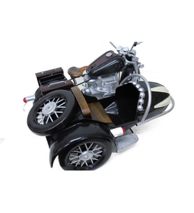 Dekoratif Metal Motosiklet Sepetli