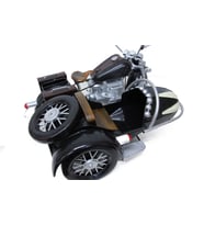 Dekoratif Metal Motosiklet Sepetli