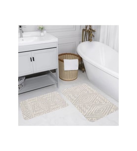 Eliana Home Baskılı 2'li Banyo Paspas Takımı RVG5138