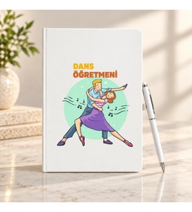 Dans Öğretmeni Öğretmenler Günü Hediyesi İsim Baskılı Defter Kalem Seti