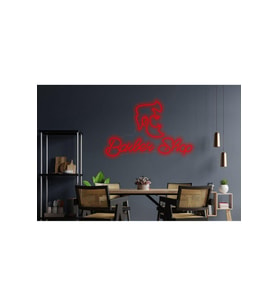 Barber Shop Yazılı Neon Tabela
