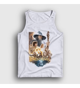 Presmono Unisex Beyaz Poster Yüzüklerin Efendisi The Lord Of The Rings Atlet 361953tt