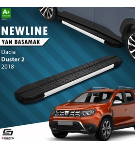 S-Dizayn Dacia Duster 2 NewLine Aluminyum Yan Basamak 183 Cm 2018-2023 A+ Kalite