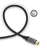 Display Port alternatif mod Destekleyen Cihazlar İçin Type-C ve HDMI Dönüştürücü Aktarım Kablosu (Siyah)