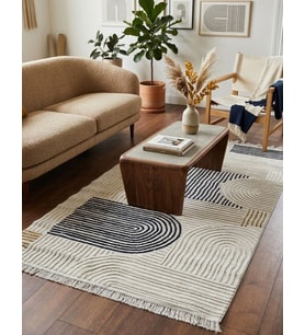 ARMA Serisi Multi Gri Geometrik Desenli Modern Halı MC 402