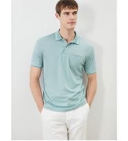 LCWAIKIKI Classic Yeşil Polo Yaka Merserize Görünümlü Erkek Tişört
