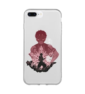 Iphone 7 PLUS - 8 PLUS Uyumlu Demon Slayer Tasarımlı Şeffaf Telefon Kılıfı