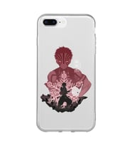 Iphone 7 PLUS - 8 PLUS Uyumlu Demon Slayer Tasarımlı Şeffaf Telefon Kılıfı