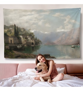 Robert Schultze' Komo Gölü Duvar Örtüsü - Bellagio by Lake Como-7018