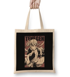 Tengen Uzui Demon Slayer Kimetsu No Yaiba Bez Çanta Uzun Saplı