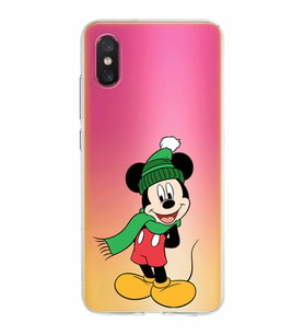 Xiaomi Mi 8 Pro Uyumlu Kapak Mickey Mouse Tasarımlı Şeffaf Silikon Kılıf