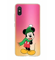 Xiaomi Mi 8 Pro Uyumlu Kapak Mickey Mouse Tasarımlı Şeffaf Silikon Kılıf