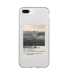 Iphone 7 Plus ve 8 Plus Uyumlu Interstellar Tasarımlı Şeffaf Telefon Kılıfı