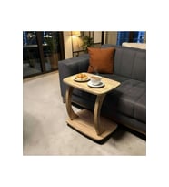 Büyük Boy C Sehpa 60x40x60 cm Koltuk Yanı Laptop Kahve Sehpası