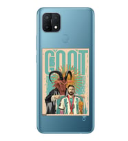 Oppo A15 / A15S Uyumlu Lionel Messi Desenli Şeffaf Telefon Kılıfı