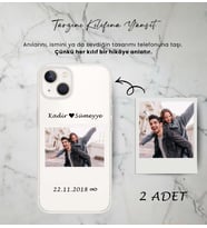 Tüm Telefonlara Uyumlu Kişiye Özel Telefon Kılıfı 2 ADET Tüm Modeller Açıklamada