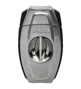 Xikar Flip Dual Gümüş V & Düz Puro Makası Kesici - TR9307