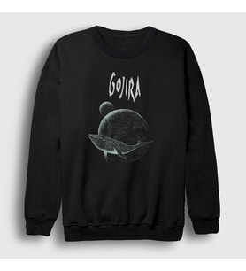 Presmono Unisex Siyah Mars To Sirius V2 Gojira Sweatshirt 53286tt