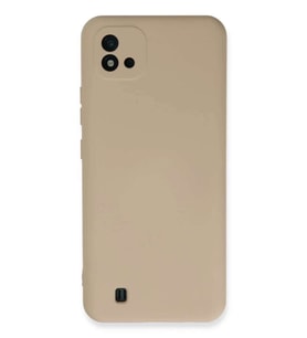 Realme C11 2021 Kılıf Nano içi Kadife Silikon - Pudra