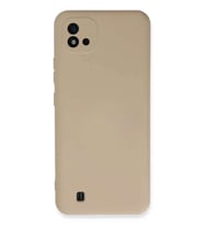 Realme C11 2021 Kılıf Nano içi Kadife Silikon - Pudra