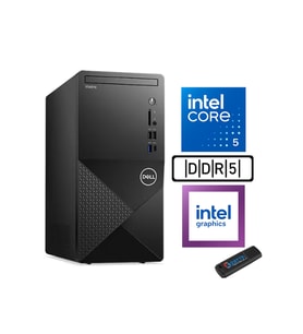 Dell Vostro 3030 mt Intel Core I5 12400 96GB Ddr5 1tb SSD Windows 11 Pro Intel® UHD Graphics 730 Masaüstü Bilgisayar N3030I5EMEAP03 + Zetta USB Bellek