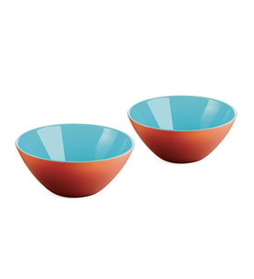 Guzzini My Fusıon 2'li Kase Turuncu Mavi 12 cm