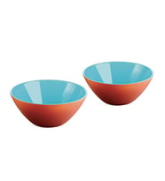 Guzzini My Fusıon 2'li Kase Turuncu Mavi 12 cm
