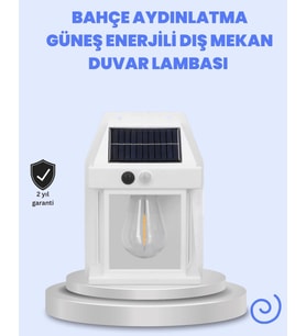IP65 Su Geçirmez Güneş Paneli Dış Mekan Lamba