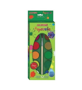 Alpino Aquarelle Sulu Boya 12 Renk 