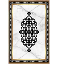 Eliana Home Baskılı, Yıkanabilir Kaymaz Taban Salon Halısı LNA0319-SD705 100x150 cm (Beyaz)