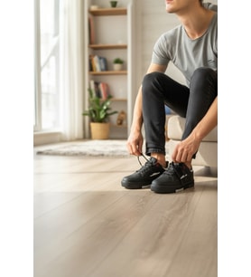 Enoch Günlük Spor Ayakkabı Kalın Tabanlı Sneaker Şeritli ve Detaylı Model