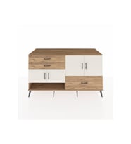 Kronos Konsol 3 Raflı 3 Çekmeceli 4 Kapaklı 176x59x99 Çam-Aytaşı/Çam