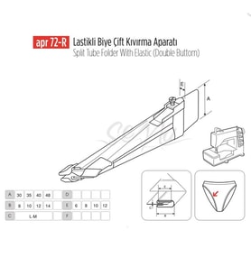 Lastikli Biye Çift Kıvırma Aparat 32-9mm/APR 72R