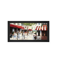 Manzara Temalı Kanvas Tablo 50 x 70 cm Siyah Çerçeve