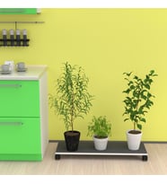 Kenzlife saksı altlığı kazım gri 010*090*30 tüp saksılık