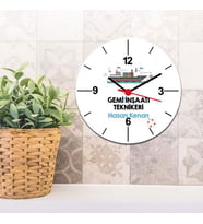Gemi İnşaatı Teknikeri Duvar Saati
