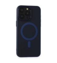 Apple İphone 15 Pro Max Kılıf Lodos Magneticsafe Mat Kapak - Mavi