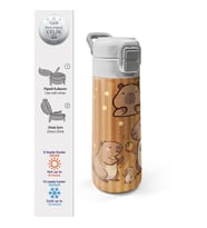 CORAL HIGH 31790 CAPYBARA DESENLİ PİPETLİ VE DİREKT İÇİM ÇELİK TERMOS 500ML