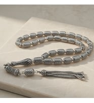 BlackCraft Gümüş Kafes Model Tespih
