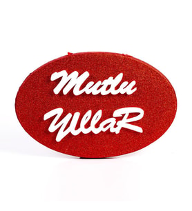 YILBAŞI STRAFOR MUTLU YILLAR 47CM X 31 CM