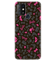 INFINIX Hot 8 9 10 11S Hot 10 Play 10T Kılıf Desemli Silikon Barbie and Shoes 1413