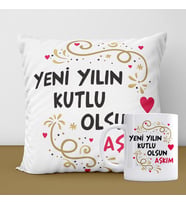 Yeni Yıl Yastık ve Kupa Seti-2