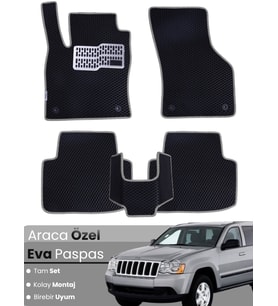 JEEP GRAND CHEROKEE (2005-2010) Uyumlu EVA Paspas Tam Set–Araca Özel,Kolay Montaj,Su Geçirmez