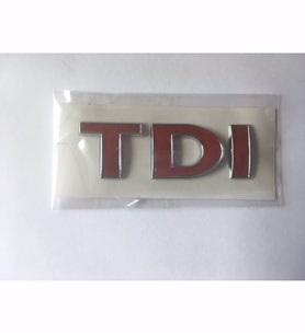 VOLKSWAGEN TDİ BAGAJ YAZISI KOMPLE KIRMIZI 1J0853675AC