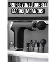 Northcity Şarjlı Darbeli Masaj Tabancası 4 Başlıklı - Kas ve Vücut Ağrıları İçin Güçlü Çözüm
