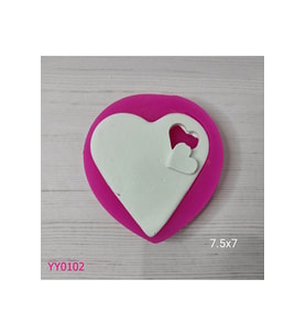 YY0102 Kalp İçinde Kalp Parçalı Silikon Kalıp