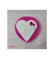 YY0102 Kalp İçinde Kalp Parçalı Silikon Kalıp