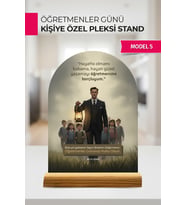 Kişiye Özel Öğretmenler Günü Pleksi Standı  İsme Özel Masa Dekoru ve Hediye (Model 5)