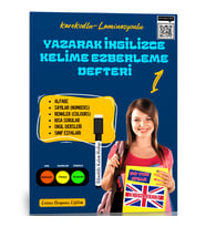 Yazarak İngilizce Kelime Ezberleme Defteri-1